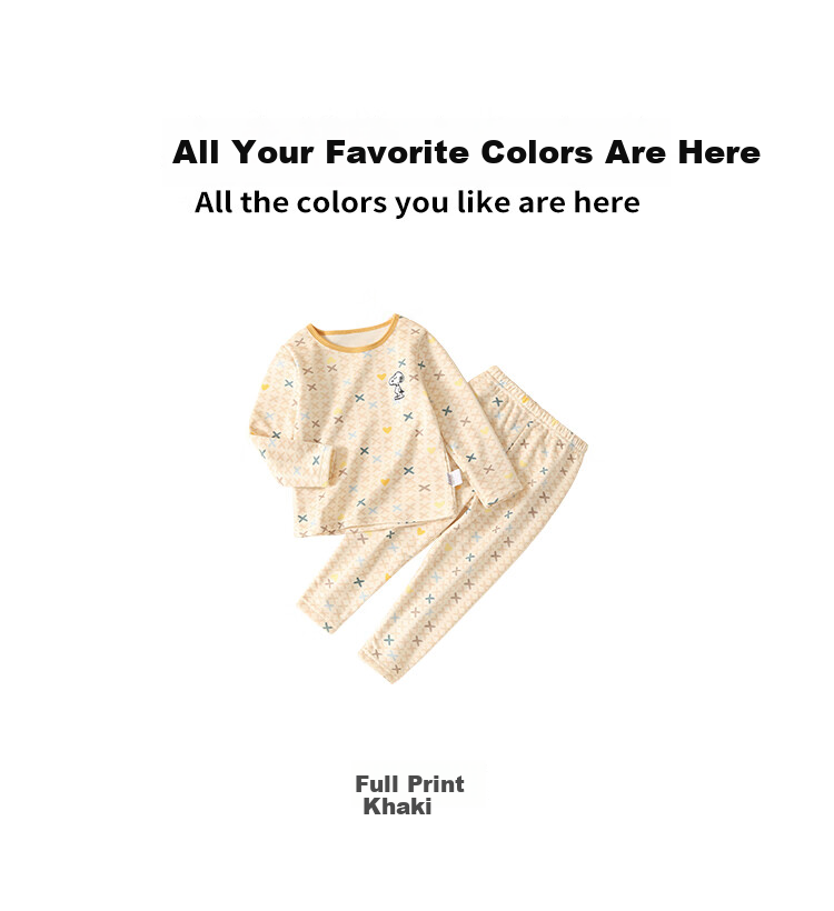 SNOOPY Kids Thermal Underwear Fleece-Lined Milk Silk Set Autumn Pajamas for Children and Teens Spring New Arrival 15