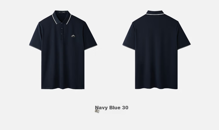 HLA Heilan Home Men's Short Sleeve Polo Shirt 26 Mountain Series Cool Summer Short Sleeve 14