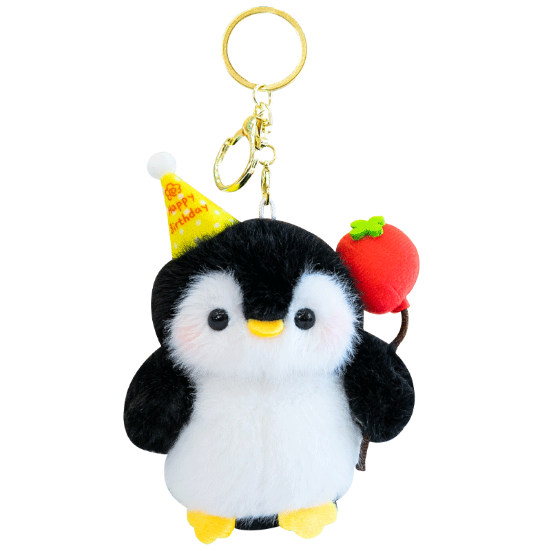 Beishangxing Penguin Plush Doll Keychain Bag Pendant Student Backpack Charm Car Keychain Toy Birthday Gift for Girls