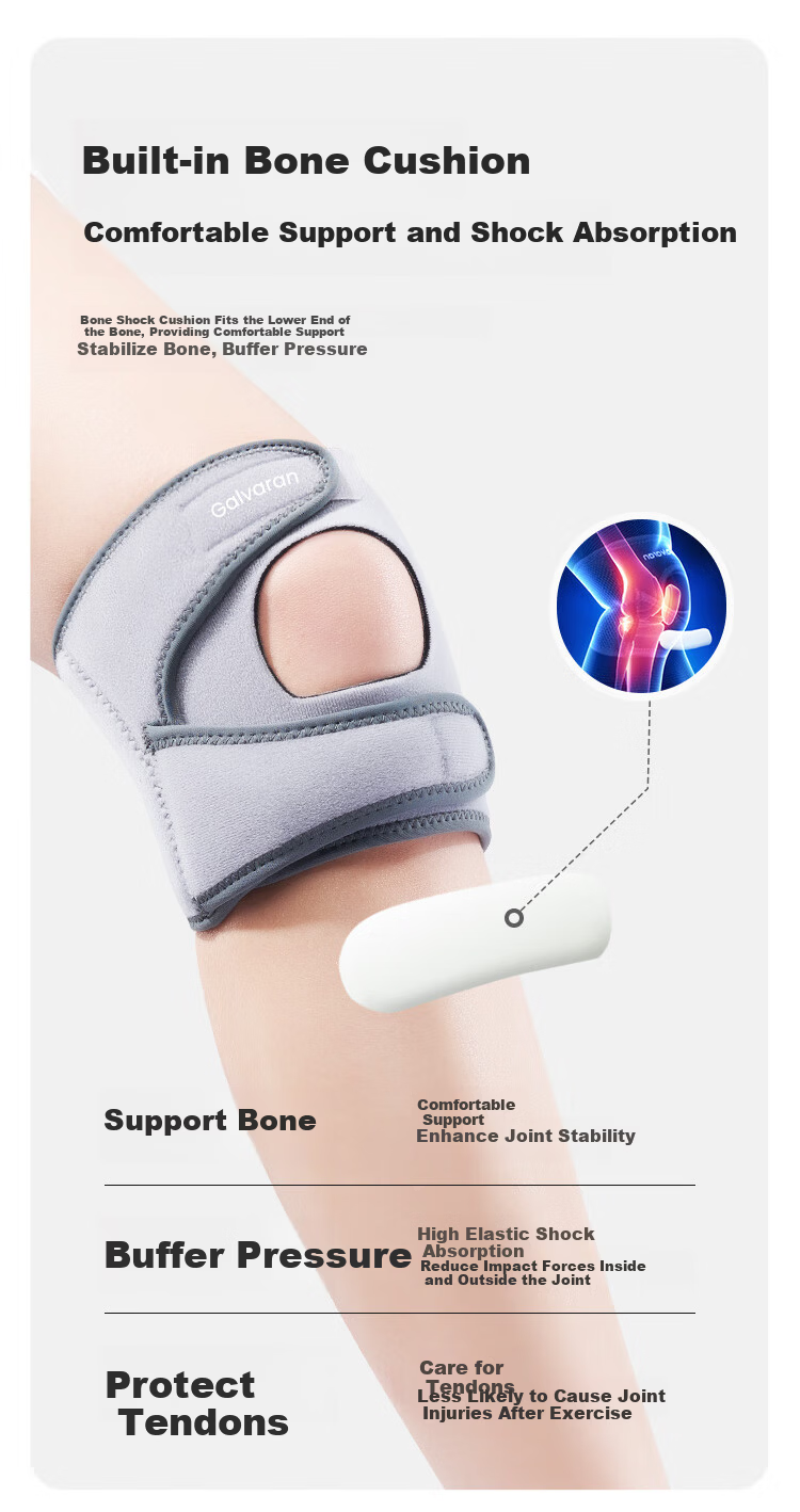 GALVARAN Knee Brace for Men And Women, Sports Knee Support with Meniscus Protection, Hiking Badminton Patellar Strap Running Guard 6