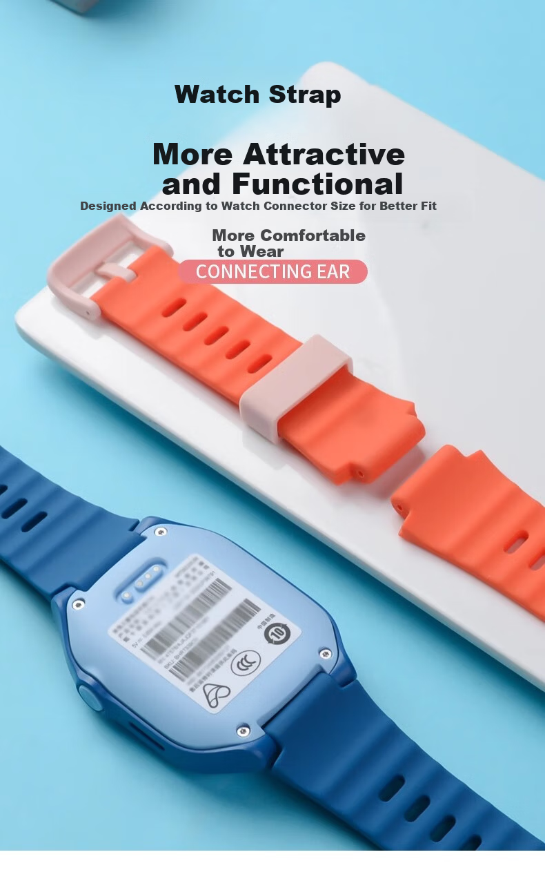 Iboann Replacement Silicone Strap for MiTu 7X C7A Kids Smartwatch, Skin-Friendly Waterproof Band for Boys and Girls Students S1 Learning Watch 1
