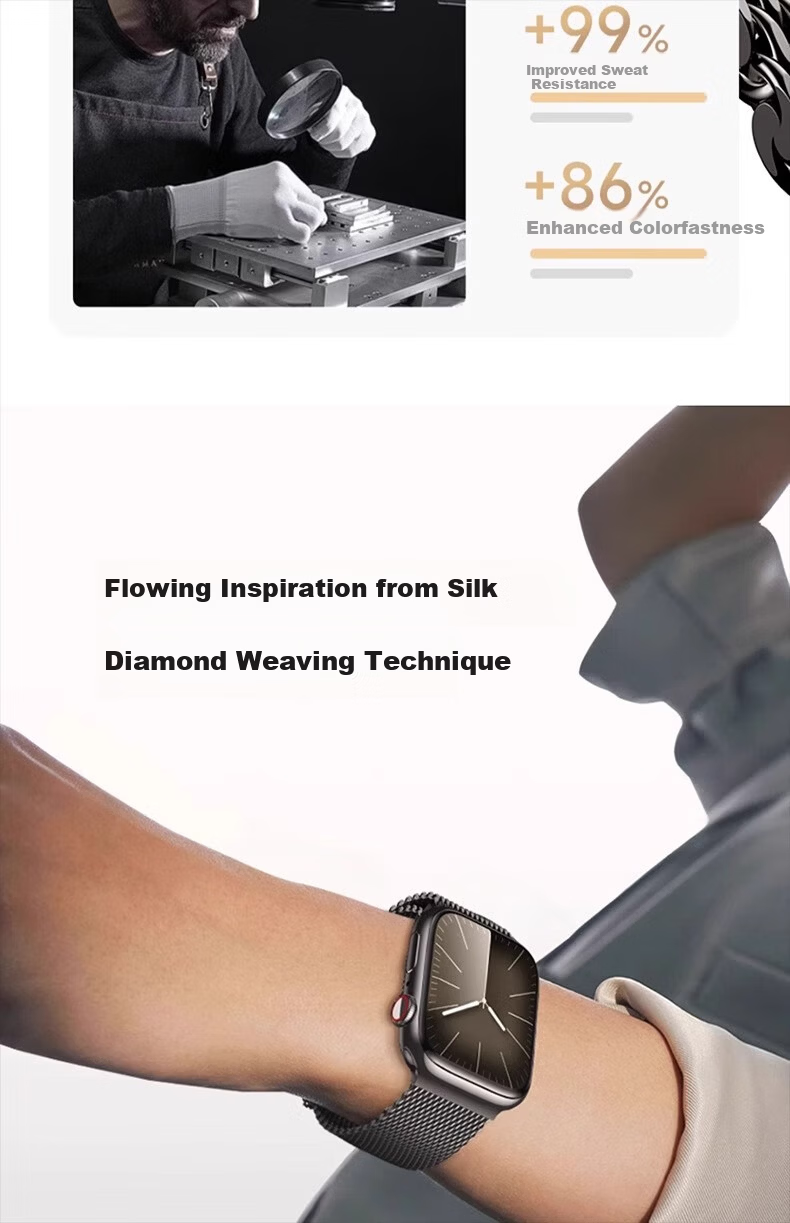 Biaodai Brother Apple Watch Ultra 3 Band Pure Titanium Metal Apple Watch Ultra 2 Silicone SE3 Titanium iWatch S11/10/9/8/7 Magnetic Titanium Wristband 10