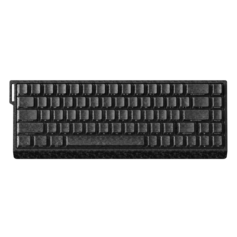 AUSDOM Z68T Carbon Texture Magnetic Shaft Keyboard RT Custom Low Latency Mechanical Keyboard Gaming Wired 68-Key FPS Valorant TTC Shooter Magnetic Switch Ice Crystal Black Carbon