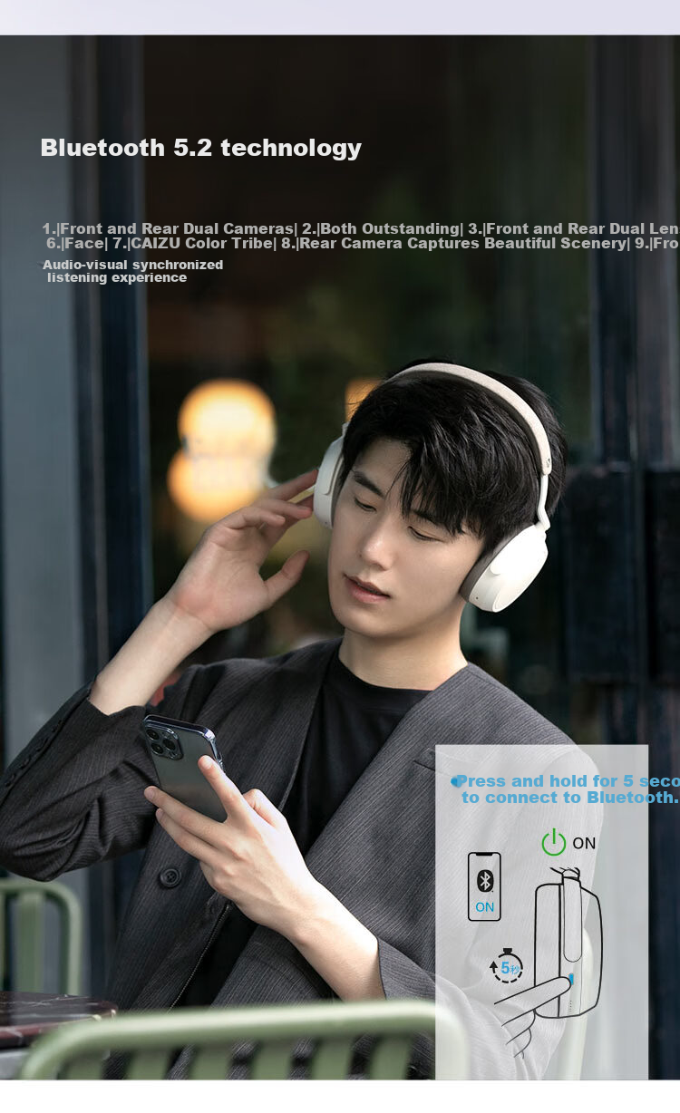 Sennheiser MOMENTUM4 Wireless Headphones Active Noise Cancelling Bluetooth Over-Ear Headphones Black [Official Refurbished] 3