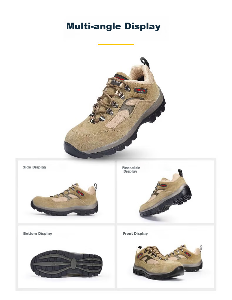 DELIXI ELECTRIC Men's Safety Work Shoes Superfiber Leather Steel Toe Cap Anti-Smash Steel Plate Anti-Puncture Slip-Resistant Durable 13