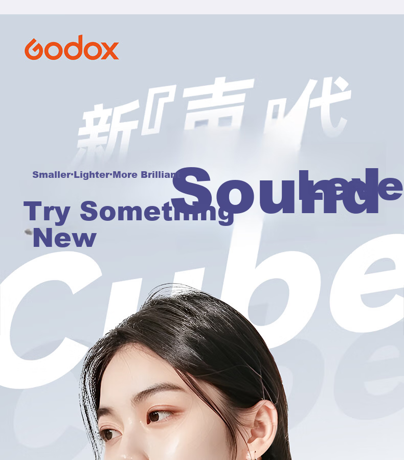 Godox Cube Wireless Lavalier Microphone, Outdoor Interview Vlog Live Streaming Recording Noise Reduction Sound Card, Mini Button Microphone [One-To Type-C Version] 4
