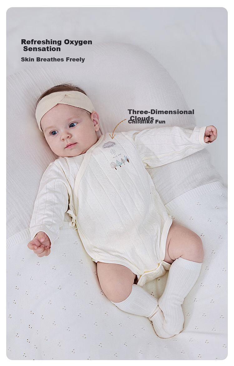 Babylove Newborn Long Sleeve Spring and Autumn Cotton Triangle Romper Baby Bodysuit Infant Jumpsuit 6