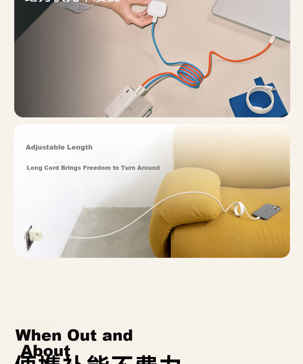 CANDYSIGN Sugar Factory Cloud Line Hard Candy Full Magnetic Adhesive 100W C-C Cloud Blue Apple Charging Cable Data Cable Fast Charge Type-C iPad Laptop 8