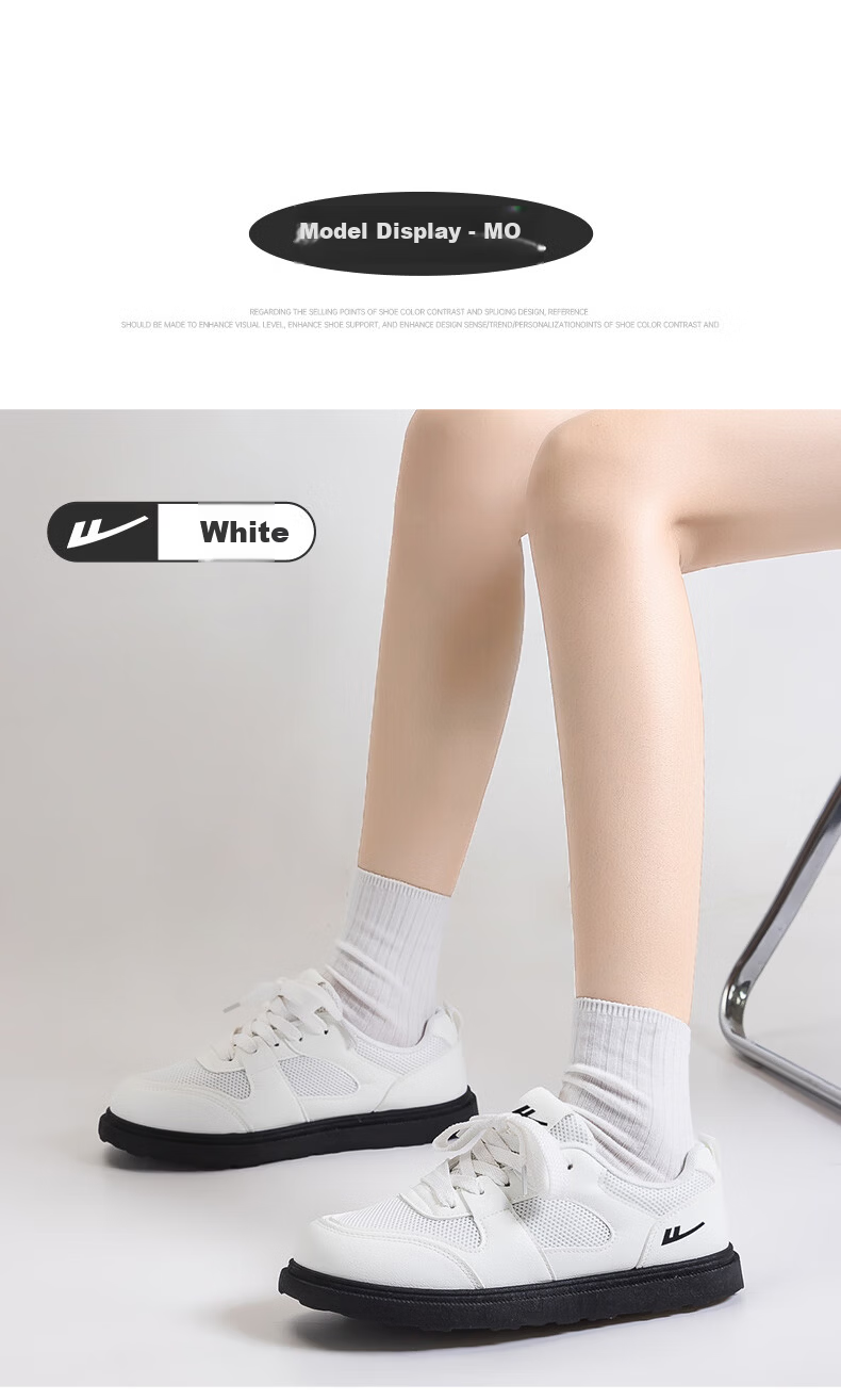 Warrior Official Women's Spring 2026 Casual Mesh Sneakers White Size 40 10