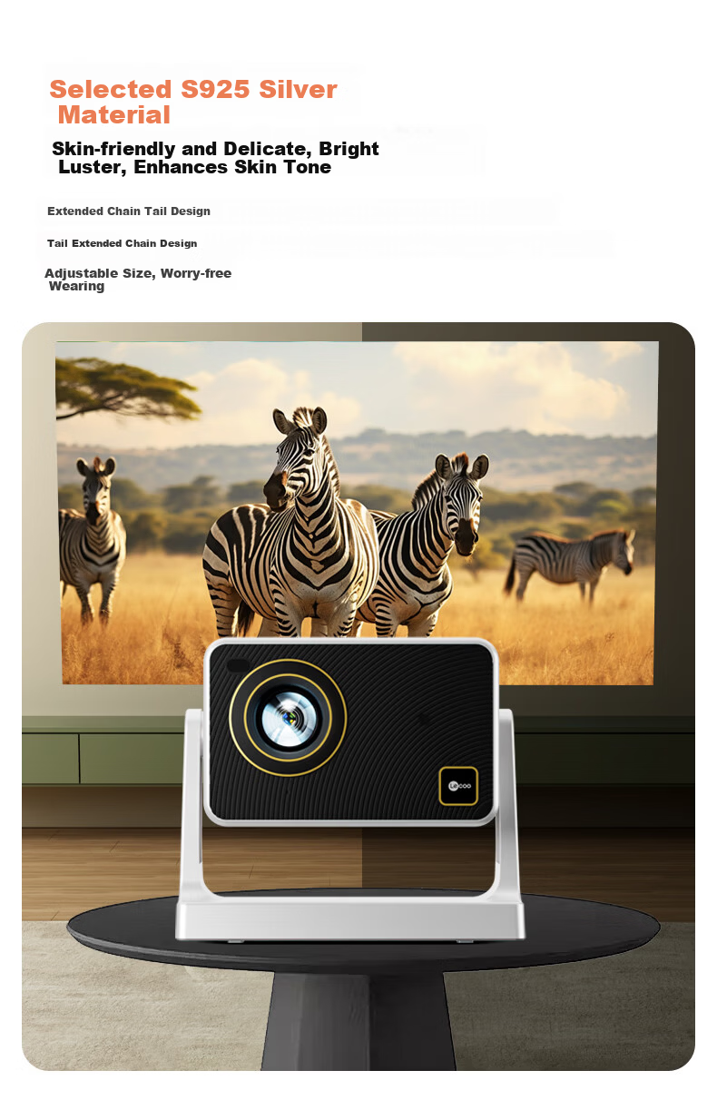 Lecoo Lenovo LK213 PTZ Projector Home Use Smart HD Projector Bedroom Mobile Phone Projection TV (Electric Focus AI Voice Control Home Theater) 4