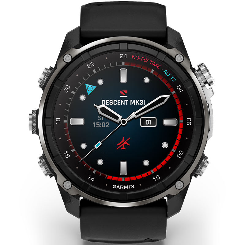 GARMIN Descent MK3i Diving Sports Underwater Optical Heart Rate GPS Multifunction Watch Titanium Silver - 51mm