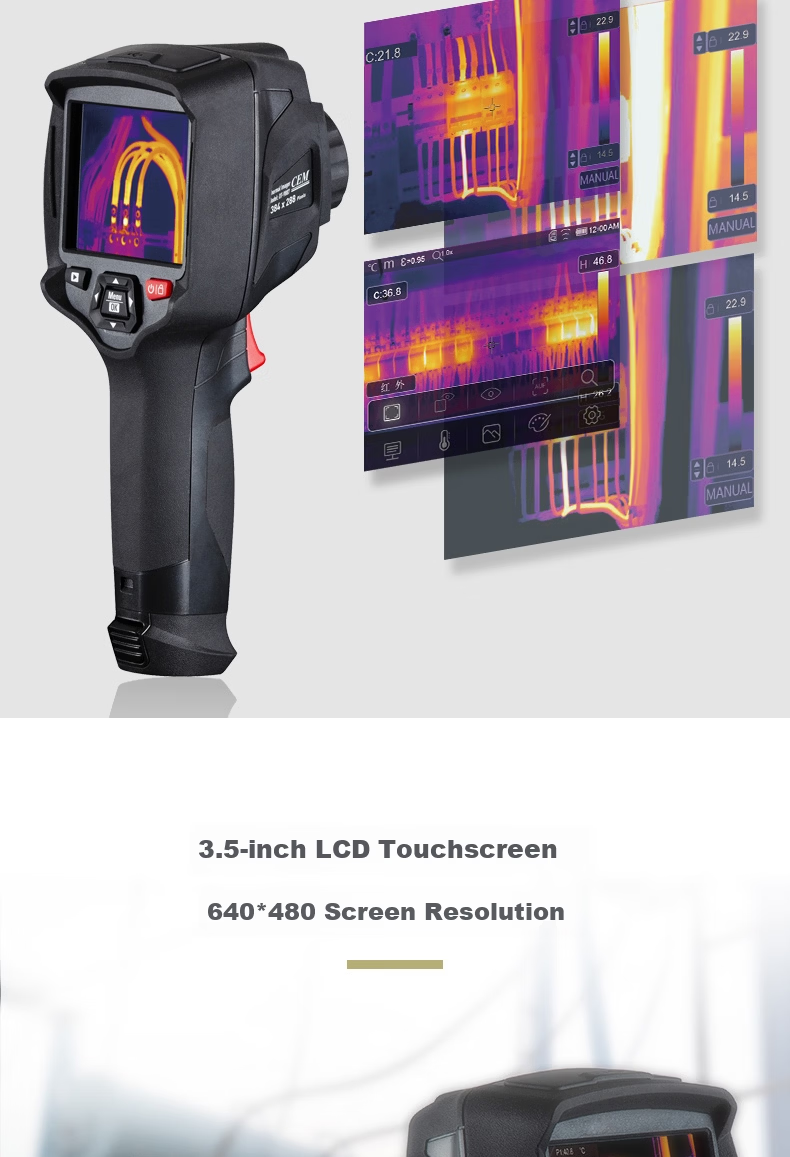 CEM DT-9887H Infrared Thermal Imager HD Floor Heating Electrical Leakage Detection Thermal Camera Touchscreen Smart Connectivity 2