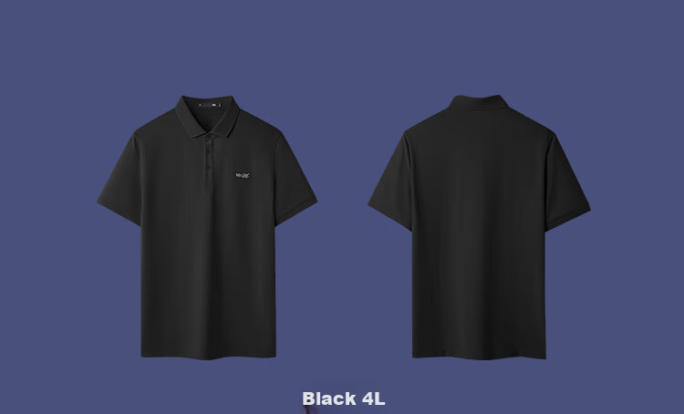 HLA POLO Shirt for Men, Three-Body Collaboration Series, Quick-Dry Printed Short-Sleeve Shirt for Men in Summer 12