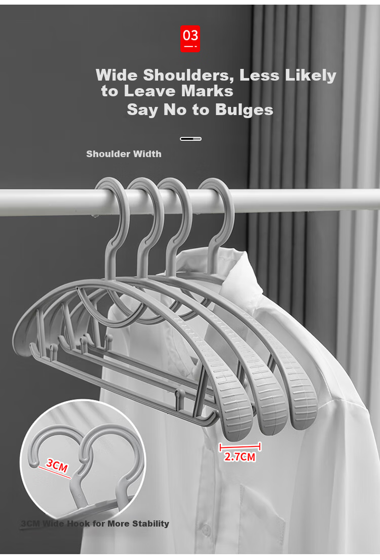 Ie no Monogatari Japanese Travel Clothes Hanger 5-Hole Drying Rack Hotel Indoor Clothes Drying Rack Portable Foldable Travel Hanger for Business Trips 5