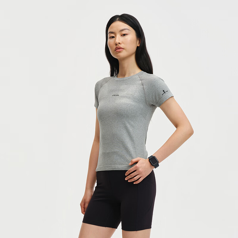 Biyinlefen [Lightweight Antibacterial Fabric] 2026 Spring Summer New Women's Casual Outdoor Commuting Quick-Dry Short Sleeve Crew Neck T-Shirt