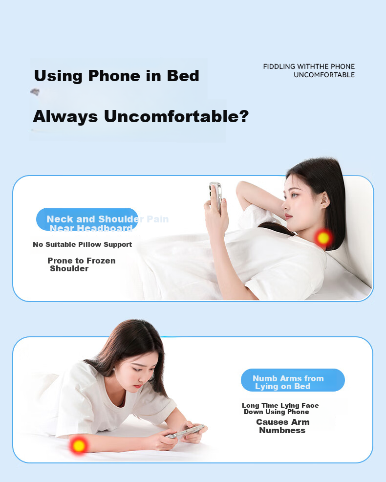 Yuzhaolin Night Owl Neck Support Pillow Multi-Functional Nap Cushion Backrest Pillow for Phone Use Prone Sleeping Pillow 2