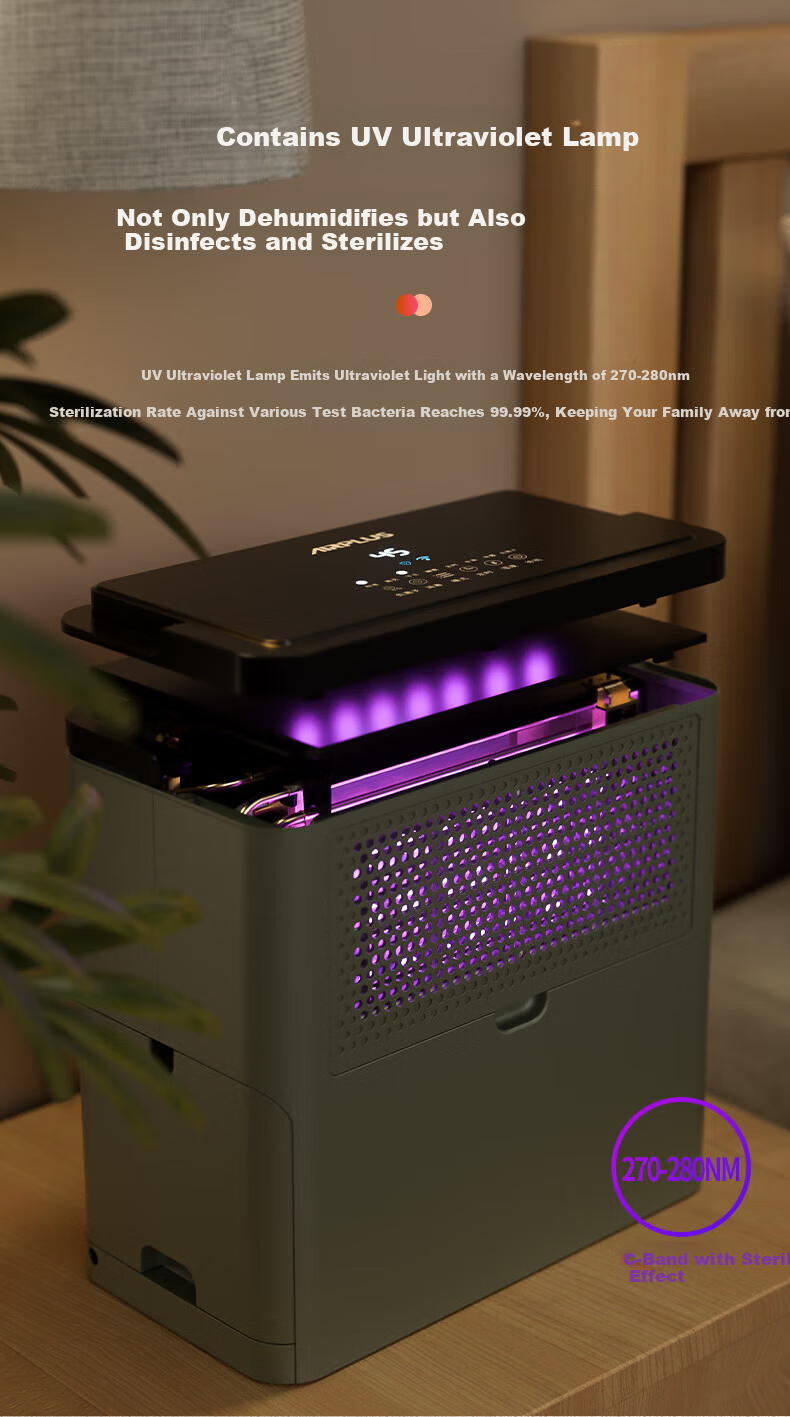 AIRPLUS Dehumidifier, Bedroom And Basement Home Dehumidifier, Large Area Dehumidification Basement 35L/day, High-Efficiency Compressor AP35-2008EW 7