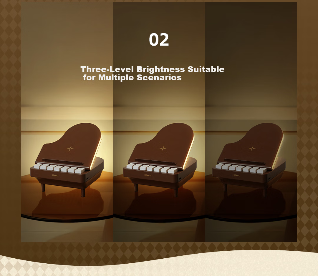Jiguang Piano Lamp Speaker Gift Set with 2 Sheet Music 9