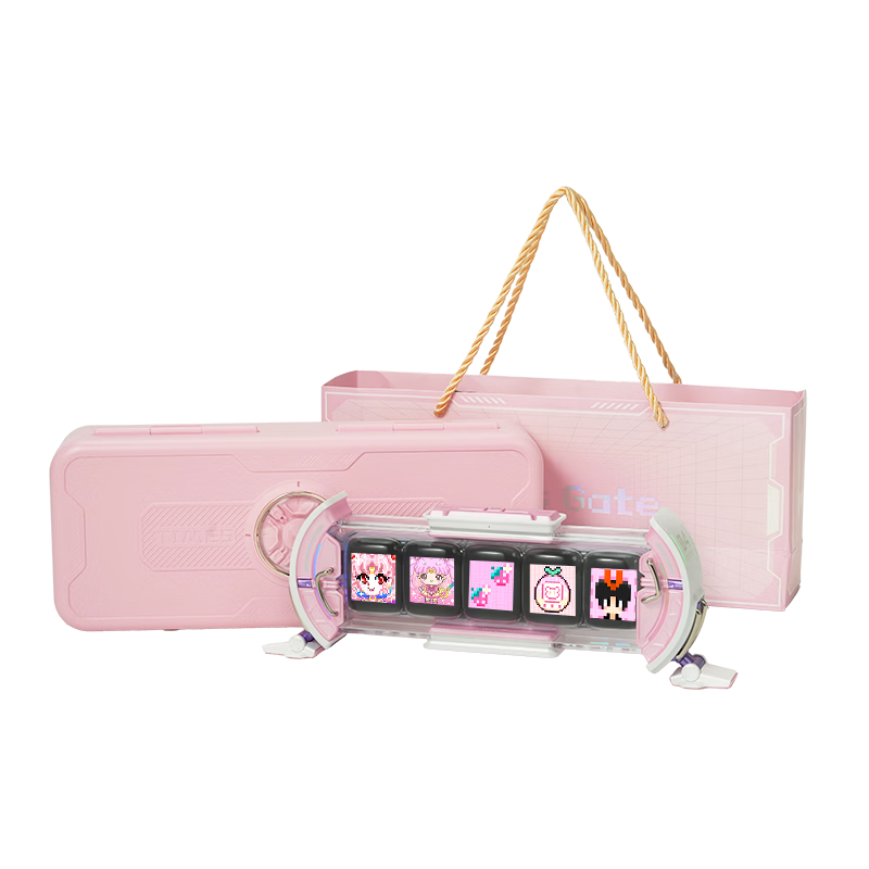 Divoom Timebox Glow Tube Clock Desktop Ornament Pixel Atmosphere Display Creative Tech Gift for Women