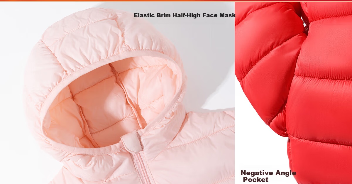 PEPCO Kids Cotton Padded Jacket Winter 2025 New Lightweight Hooded Coat for Boys and Girls Autumn and Winter Warm Cotton Coat for Older Children 12