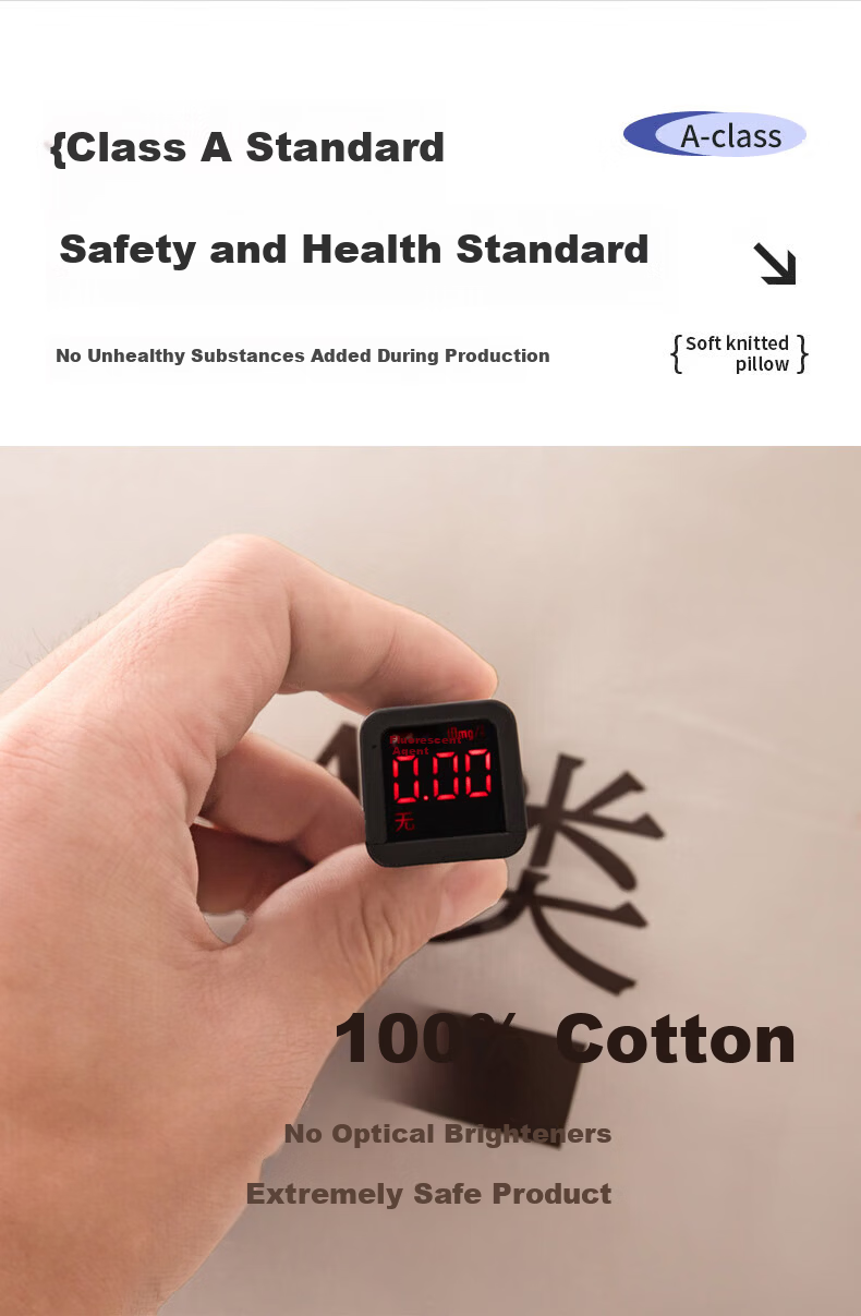 Jinhao A-Class 100% Cotton Children's Pillow Kindergarten Neck Support Pillow Core 450g Natural Color Suitable for 40*60cm Pillowcase 3