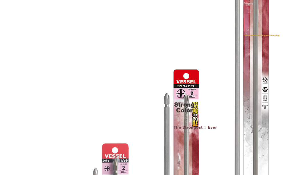 VESSEL Weiwie GS10P-01 Double-Ended Phillips Screwdriver Bit Set, Strong Magnetic Screwdriver Bits, Ten-Piece Set 31