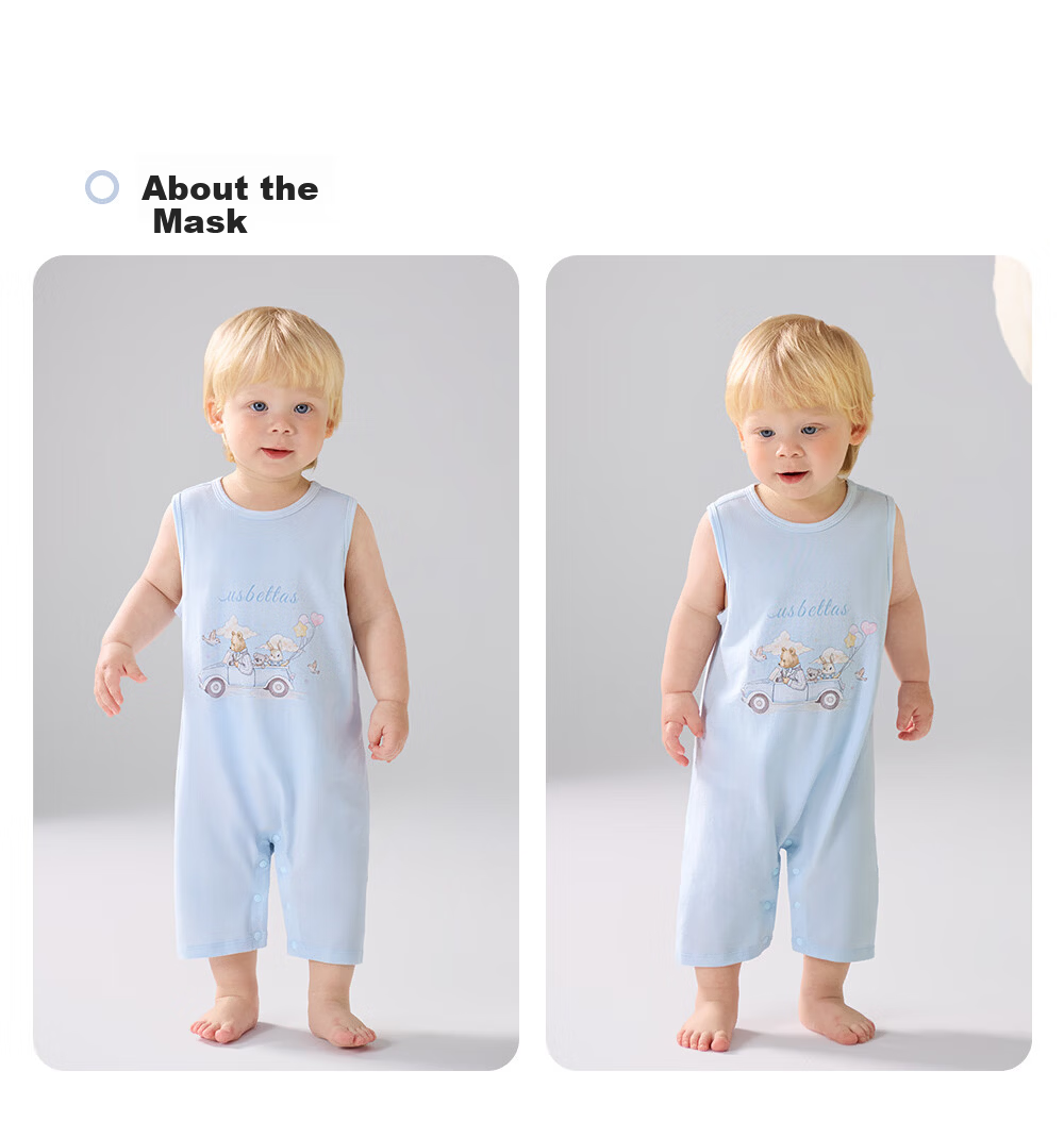 Betis Baby Clothes 2026 New Summer Thin Sleeveless Unisex Infant Romper Newborn Homewear 32