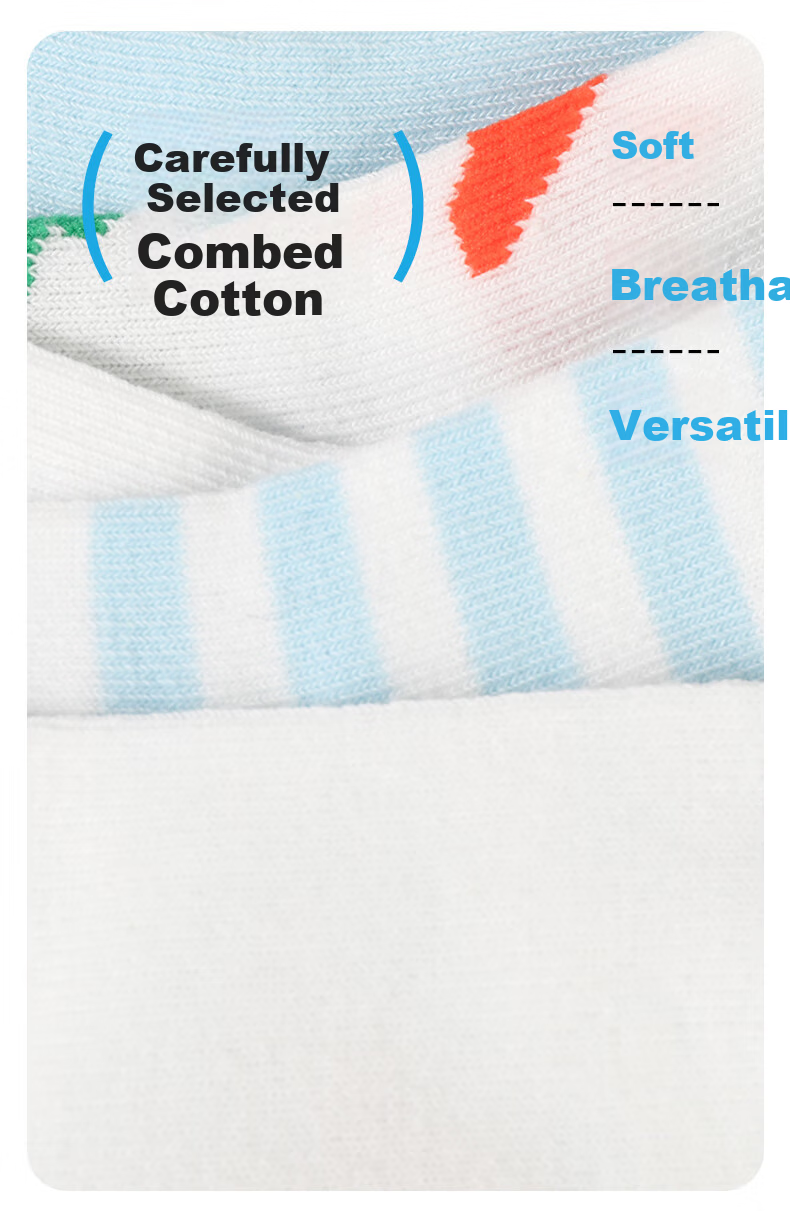 Barbie Children's Socks Spring and Autumn Boys Short Thin Cotton Socks Student Boys Mid-Calf Socks Large Kids Basketball Socks 3