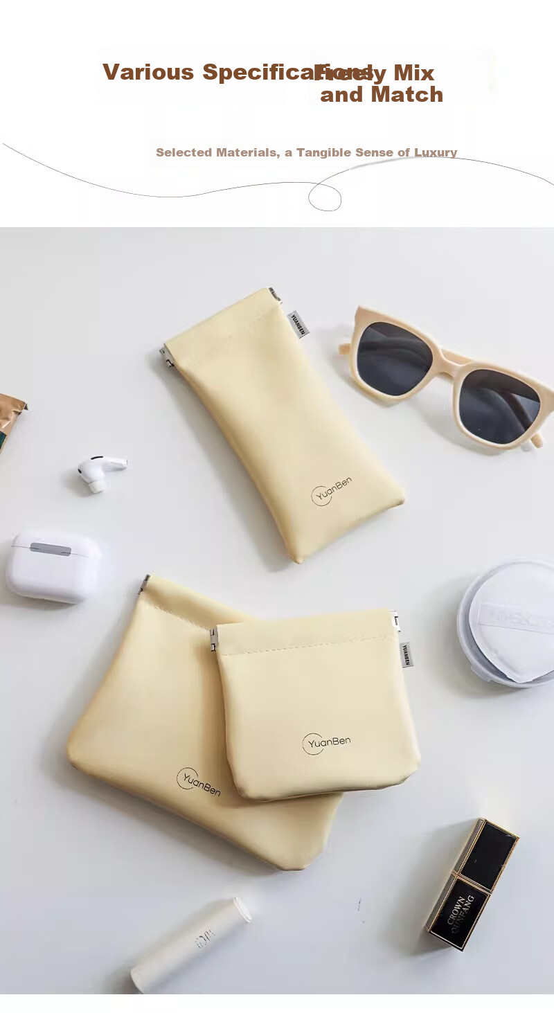 Yuanben Thickened PU Glasses Storage Case Sunglasses Pouch Portable Pressure-Resistant Automatic Closure Myopia Glasses Protective Cover 8