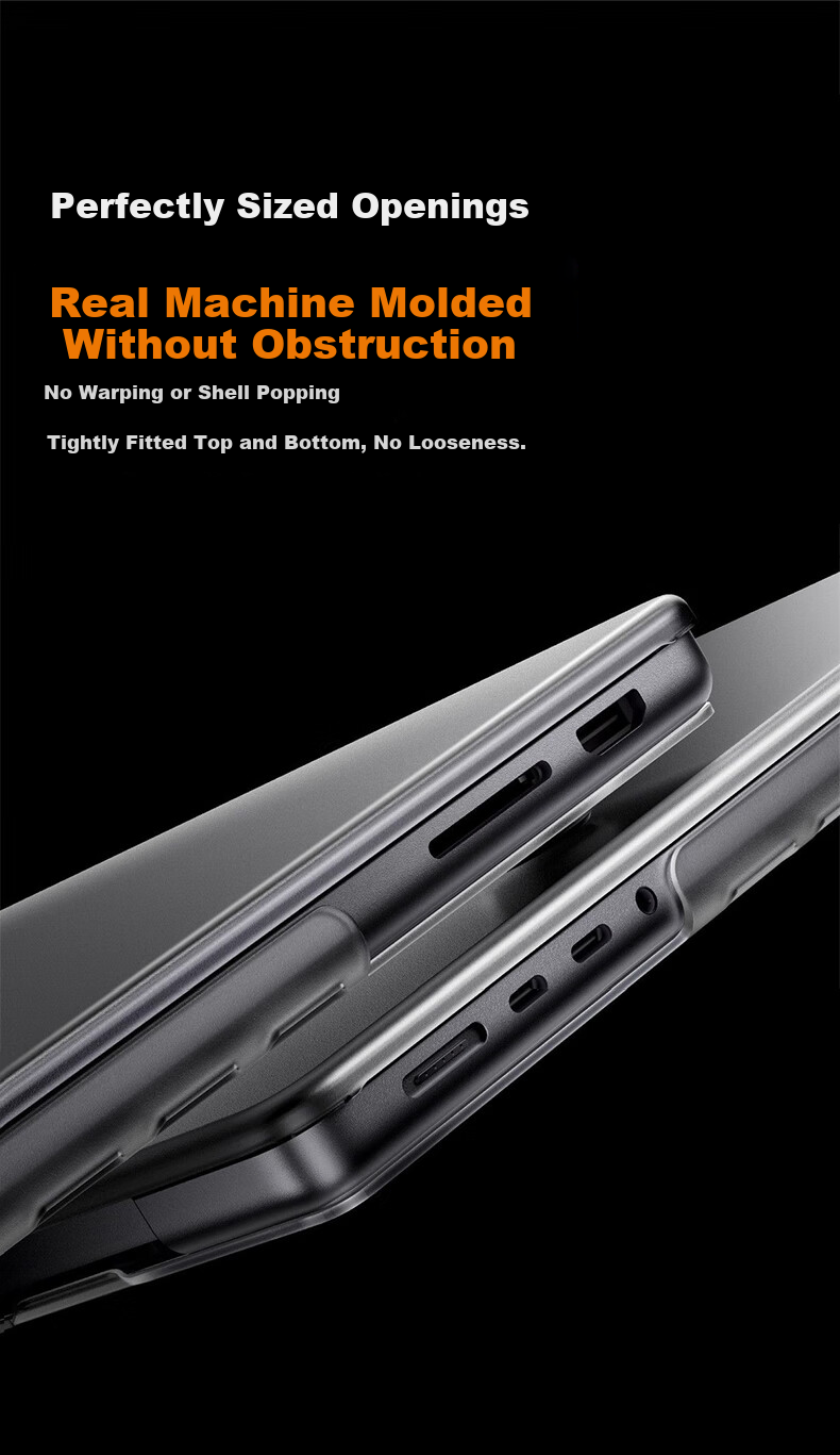 Jiasu Apple MacBook Air 13.3 Inch Crystal Protective Case M1 (A2179/A2337) 2020 Laptop Cover Transparent Crystal Shell Wear-Resistant Scratch-Proof 4