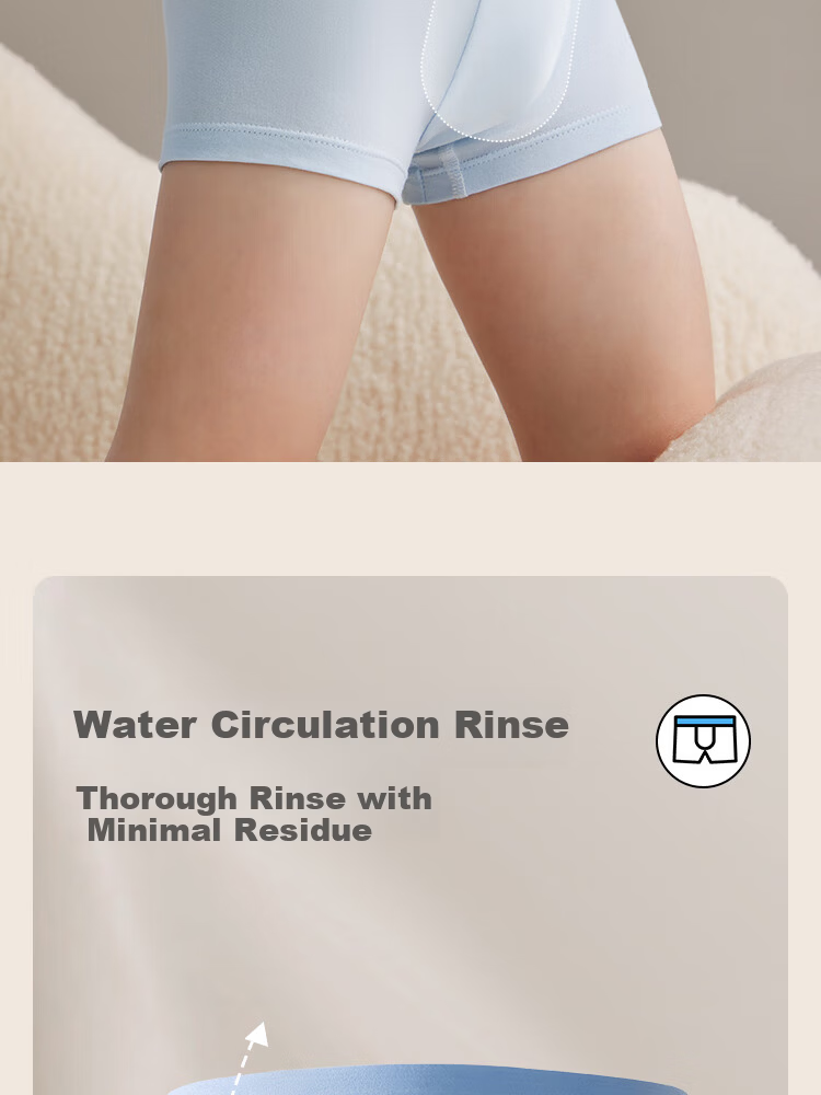 Beitais Fetal Sebum Children's Underwear Boys Soft Moisturizing Breathable Cotton Boxer Briefs 4-Pack 15