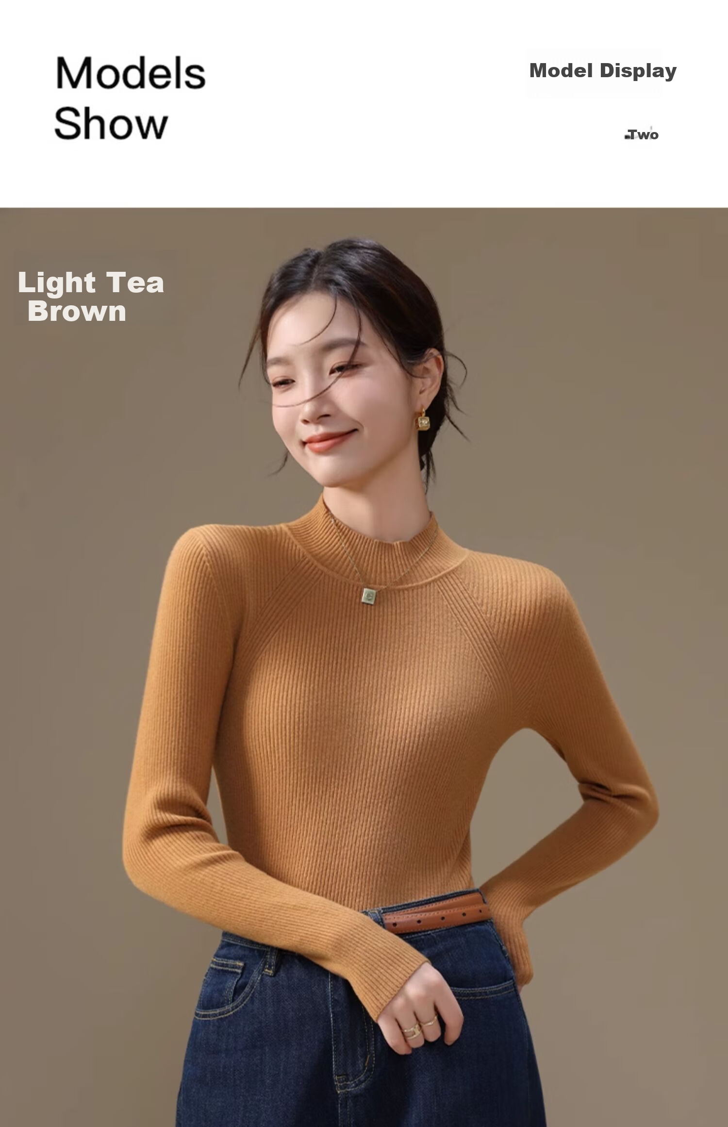 YUZHAOLIN Women's Half Turtleneck Knit Base Shirt Autumn Winter Inner Wear Little Chanel Style Sweater Black 15