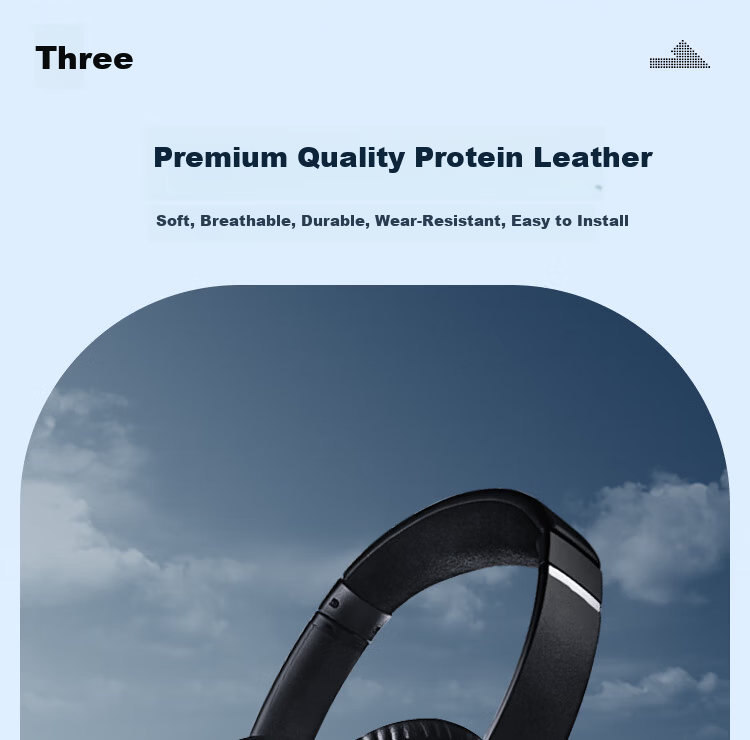 ESCASE Replacement Ear Pads for Bose QC45 QC25 QC35 Noise Cancelling Headphones, Protein Leather, Black, 1 Pair with Storage Case 1