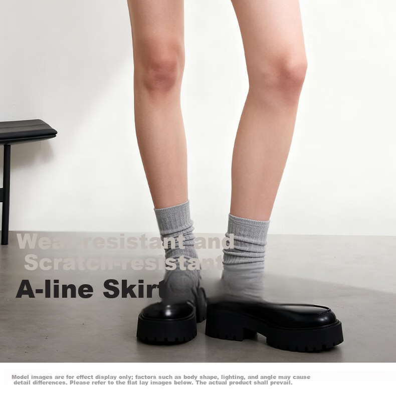 Baleno Lace-Up A-Line Skirt for Women 2026 New High-Waist Slimming Hip-Covering Pear-Shaped Body Petite Bodycon Mini Skirt 3