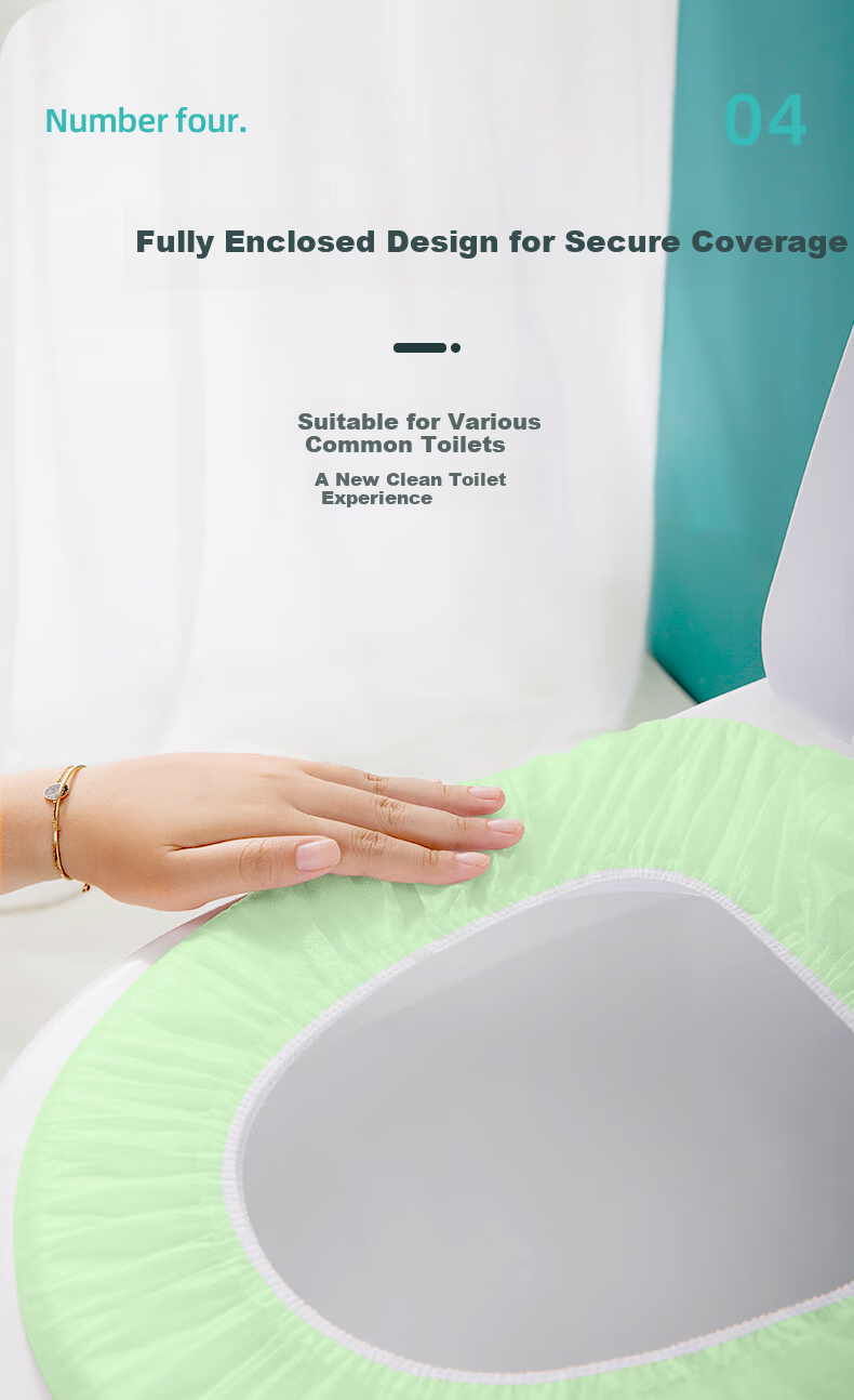 Briars Disposable Toilet Seat Covers, Extended And Thickened, Individually Wrapped, Portable Travel Sanitary Toilet Seat Protectors, 40 Pieces Per Pack 5