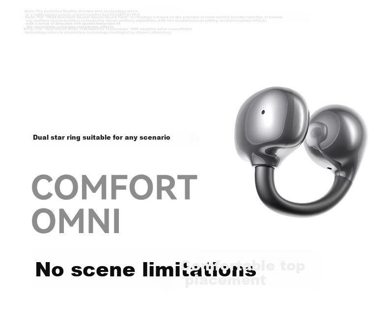 Jinyun 2026 Latest AI Noise-Cancelling Dual Bluetooth Earbuds In-Ear Clip-On Two-in-One Deep Active Noise Cancellation Long-Lasting Comfortable A30s 9