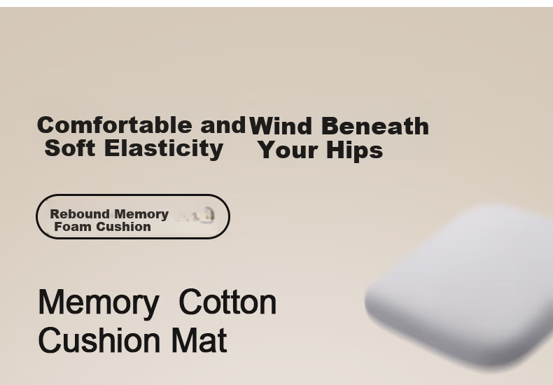 Meiwu Craftsman Office Warm Seat Cushion Chair Pad Hemorrhoid Memory Foam Seat Cushion Long Sitting Essential Butt Cushion 1