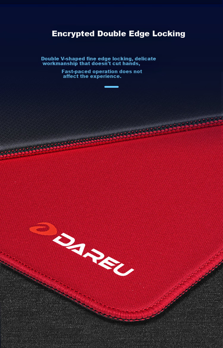 Dareu KONG Gaming Mouse Pad FPS Competitive Smooth Neutral Large Office Desk Mat Valorant CSGO 360x300x5mm Rubber Base Blue 5