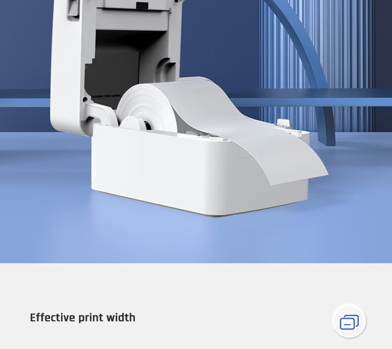 Deli DL-888D(NEW) Thermal Label Printer Commercial Office Adhesive Shipping Warehouse Logistics Label Fixed Asset USB Version 108mm 150mm/s 17