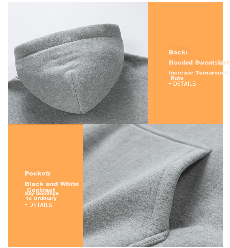 POUM American-Style Trendy Hoodie for Men, Spring And Autumn Casual Couple Sports Hooded Jacket POW07 White M 13