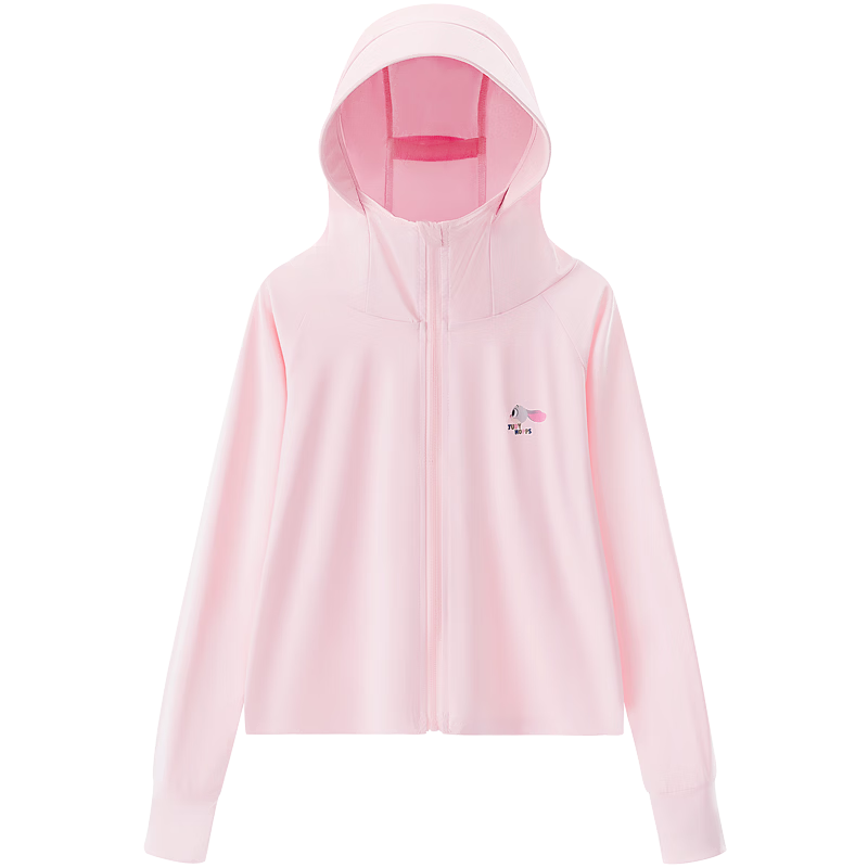 Disney Girls' Summer Sun Protection Jacket Ice Silk Sunproof Hoodie Judy Cooling Breathable PBZPY3103 Pink 140