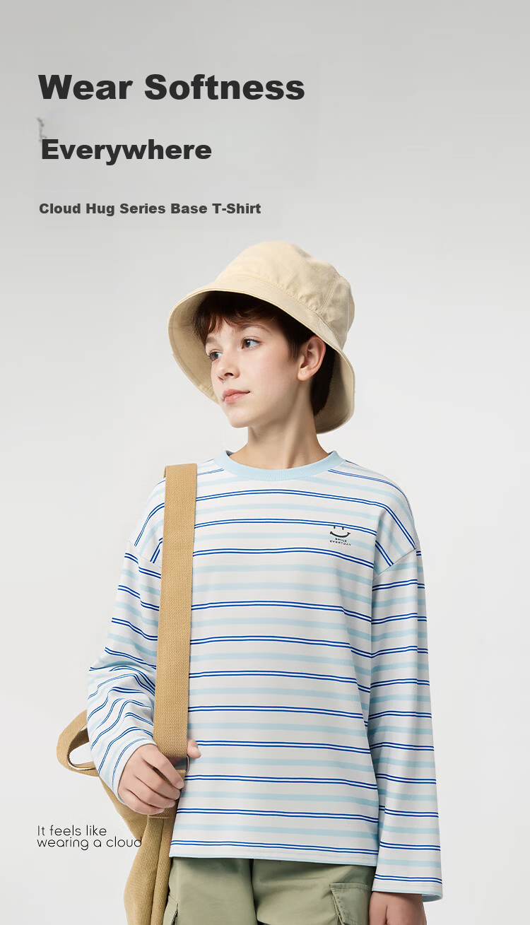 Balabala Kids Long Sleeve T-Shirt Boys 2026 New Spring Autumn Top Girls Cotton Skin-Friendly Red Undershirt 1