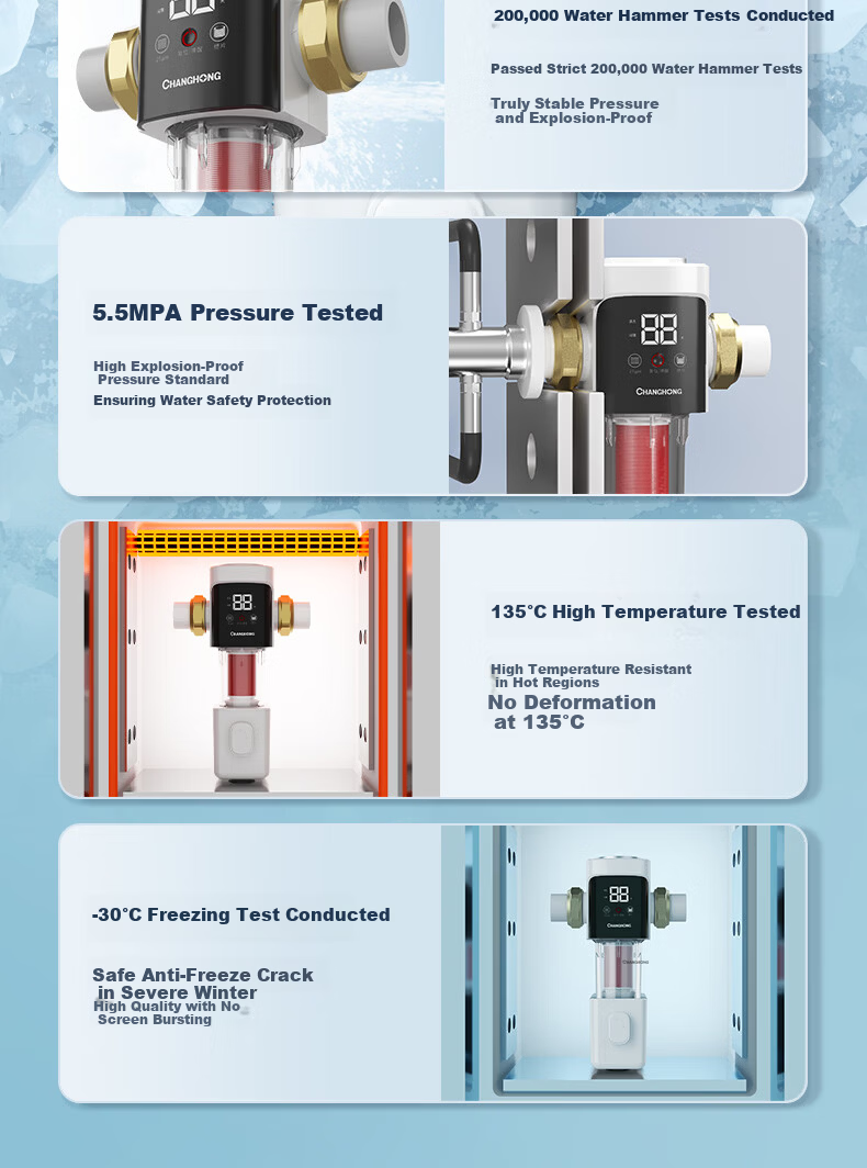 CHANGHONG 25 Micron Pre-Filter Bionic Fish Gill Disc Antibacterial Automatic Backwash Pressure Gauge Whole House High Flow Water Purifier Top 10 Water Purifier 24