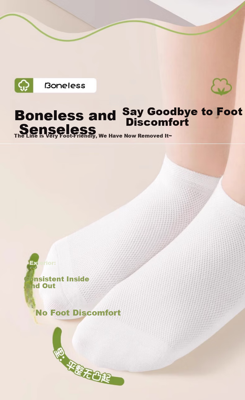 BADIGAO Disposable Children's Socks Portable No-Wash Daily Use Travel Military Training Breathable Odor-Resistant Mid-Length Baby Socks 3