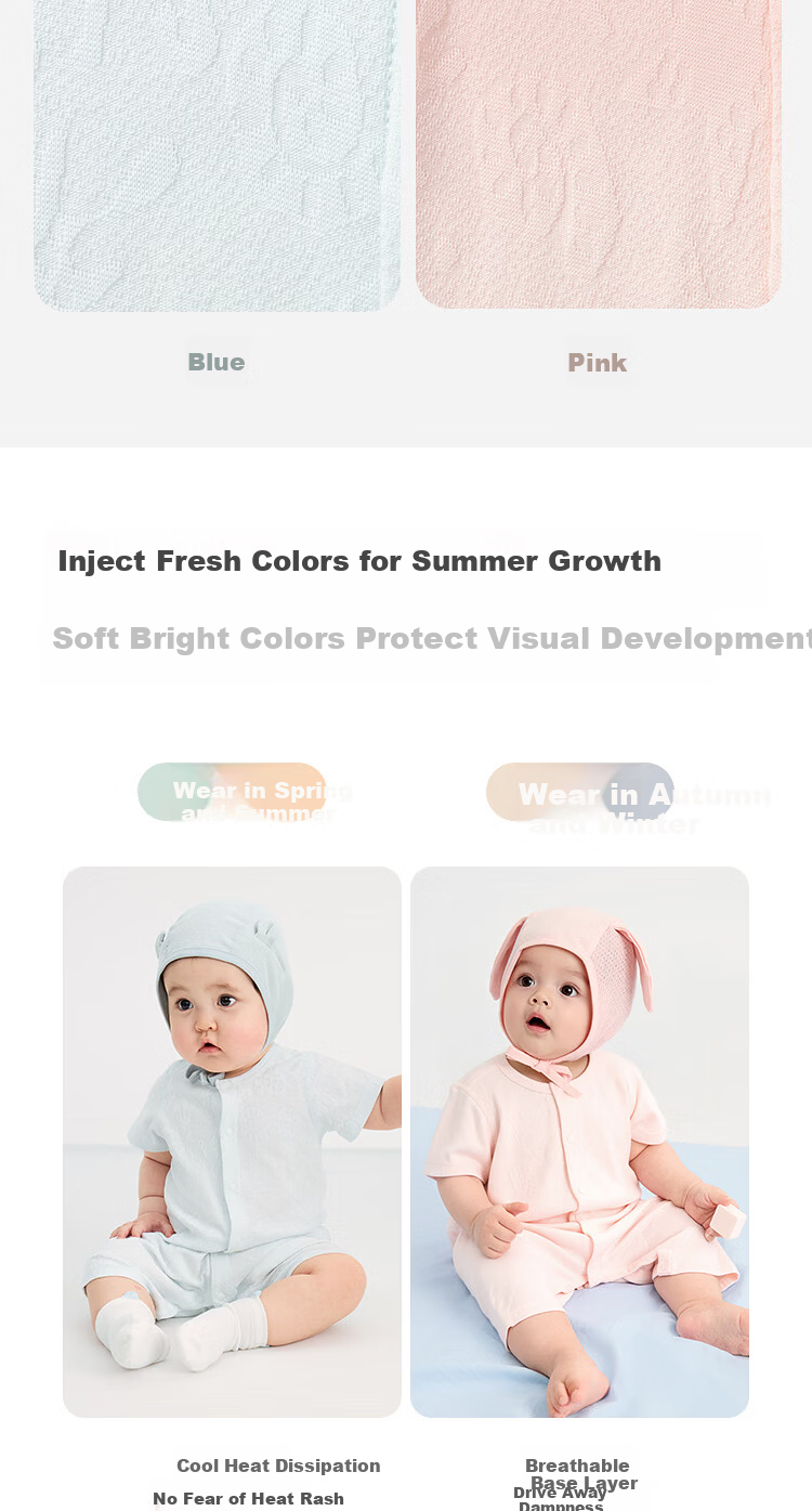 Balabala【balaOne】Baby Romper Infant Jumpsuit 2026 Fresh Natural Simple Cute 7