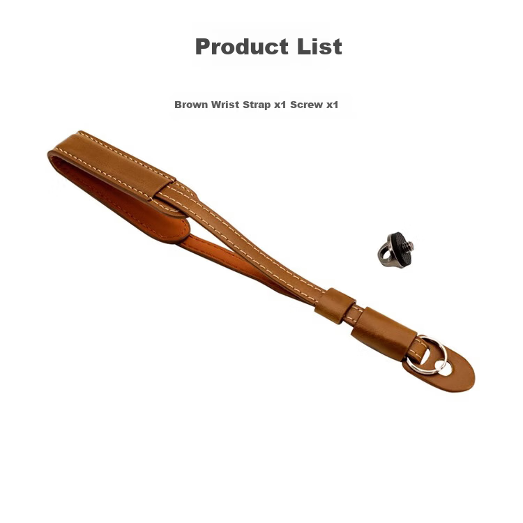 Qiye Wrist Strap Lanyard for DJI Pocket 3 Pocket 4 Osmo Pocket 3 Brown 9