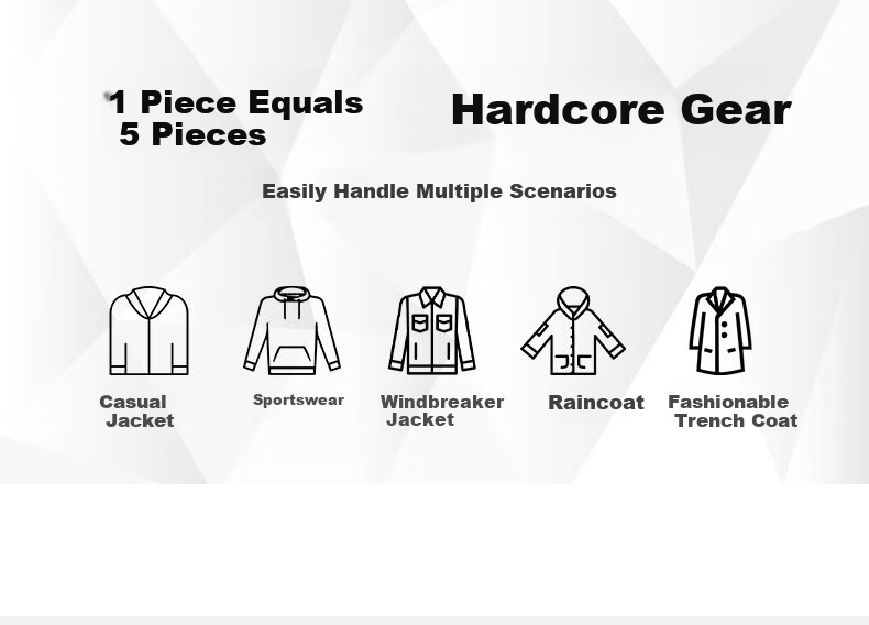 Baleno S&K Series Men's Winter Fleece-Lined Outdoor Sports Jacket Windproof Warm Water-Repellent Hooded Coat Autumn Winter 10
