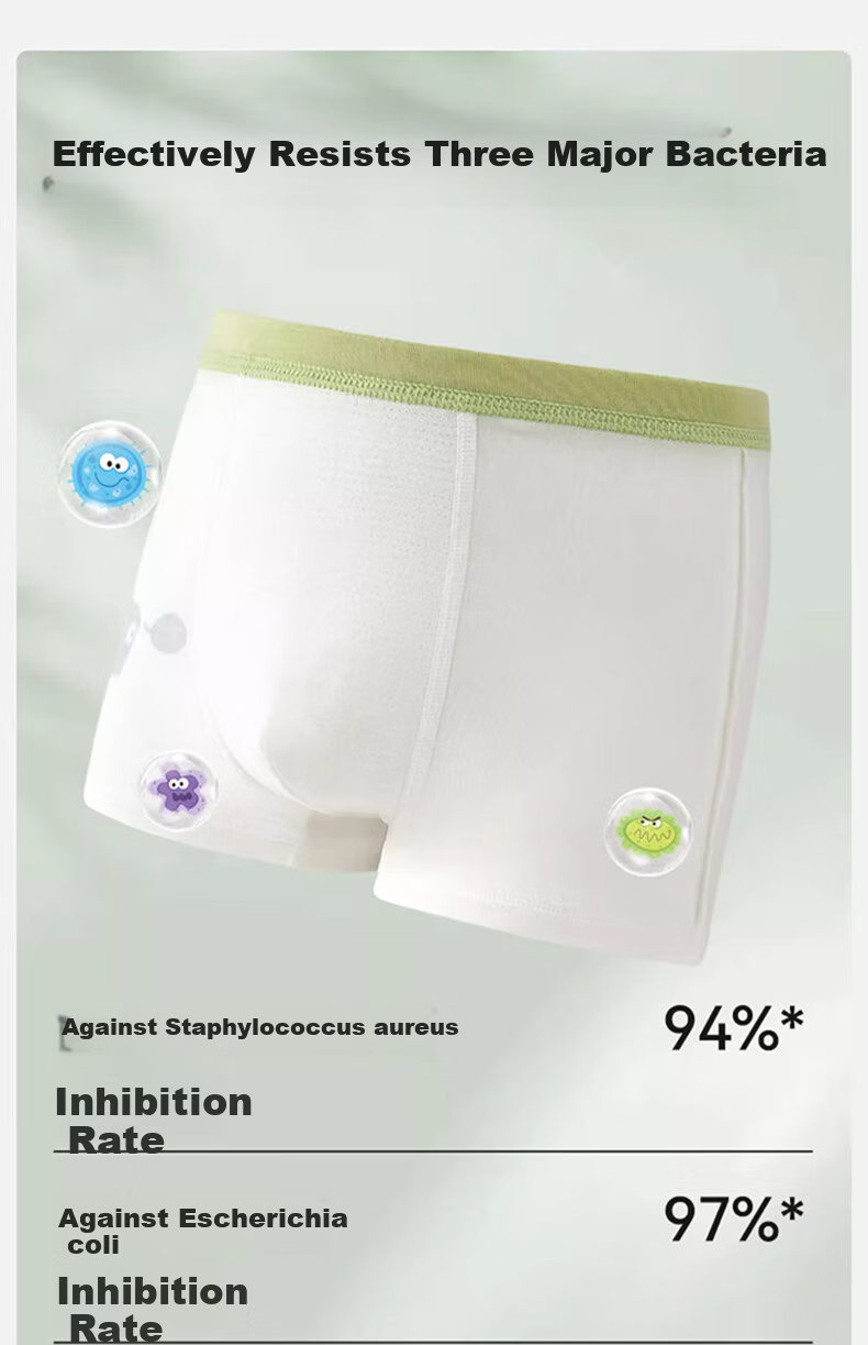 Mianqixiong Boys' Summer Thin Modal Ice Silk Mesh Boxer Briefs - BS02 - XXXL 5