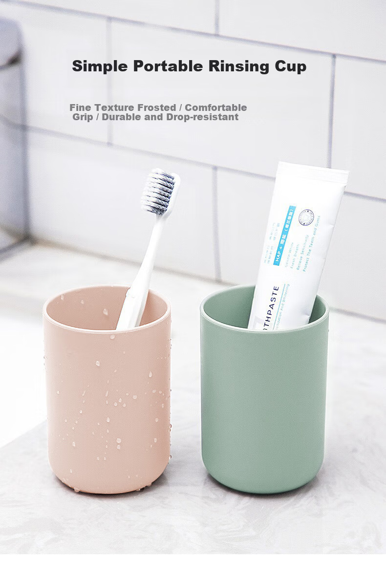Xingfang 304 Stainless Steel Mouthwash Cup, Double-Layer Insulated Toothbrush Holder, Tooth Mug for Students And Couples, Home Use 1
