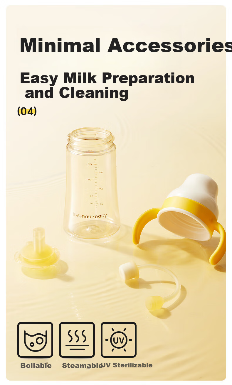 Huang Chong Easy Suck Training Drinking Cup Baby Straw Bottle 4+ Months Anti-Choke Duckbill Milk Cup 160ml 17
